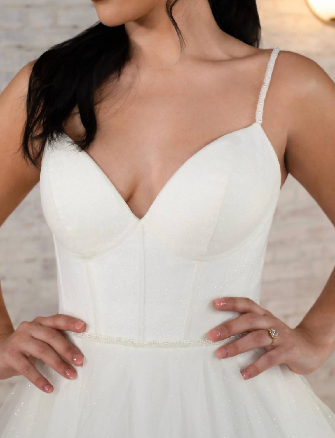 Spaghetti Straps Wedding Dress