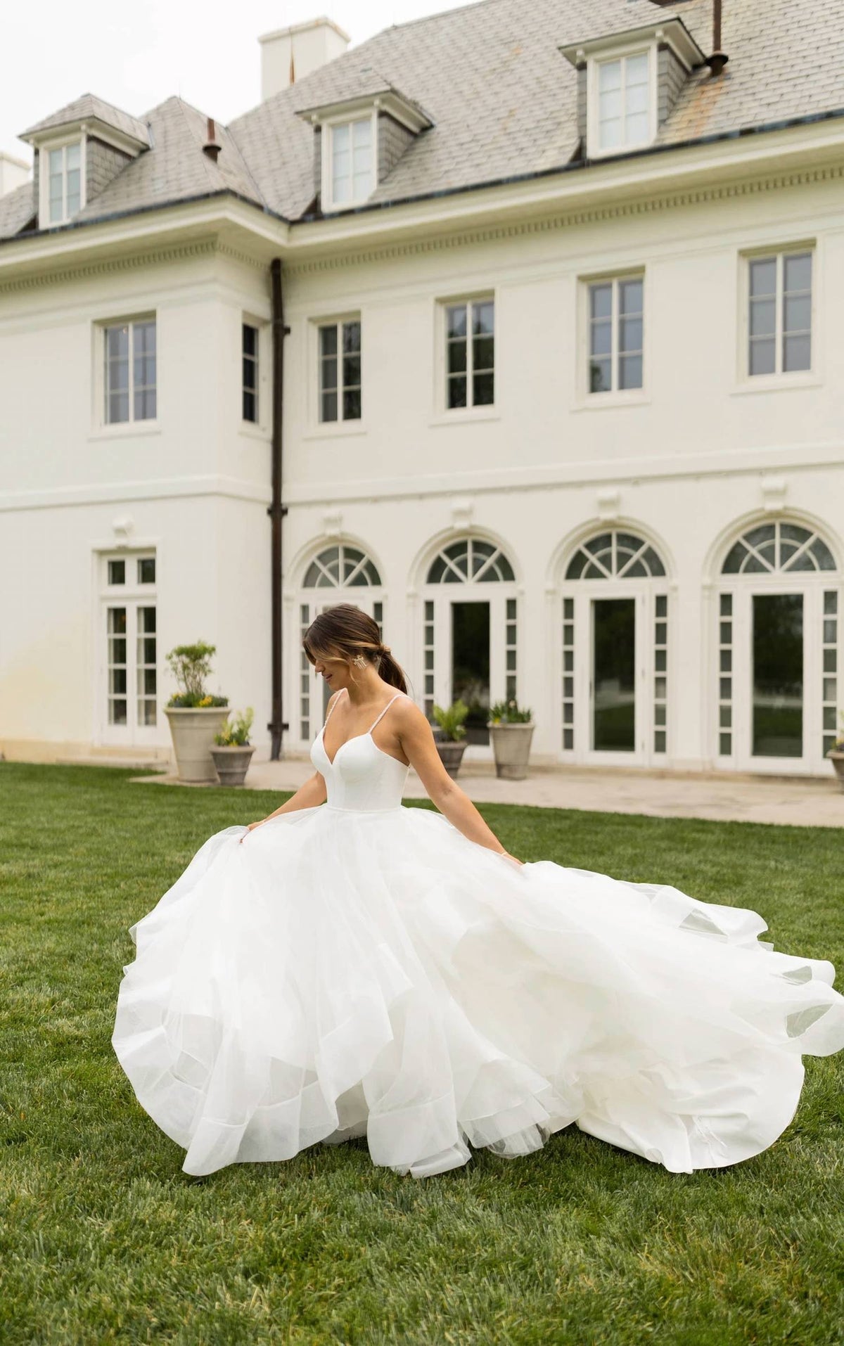 Spaghetti Straps Wedding Dress
