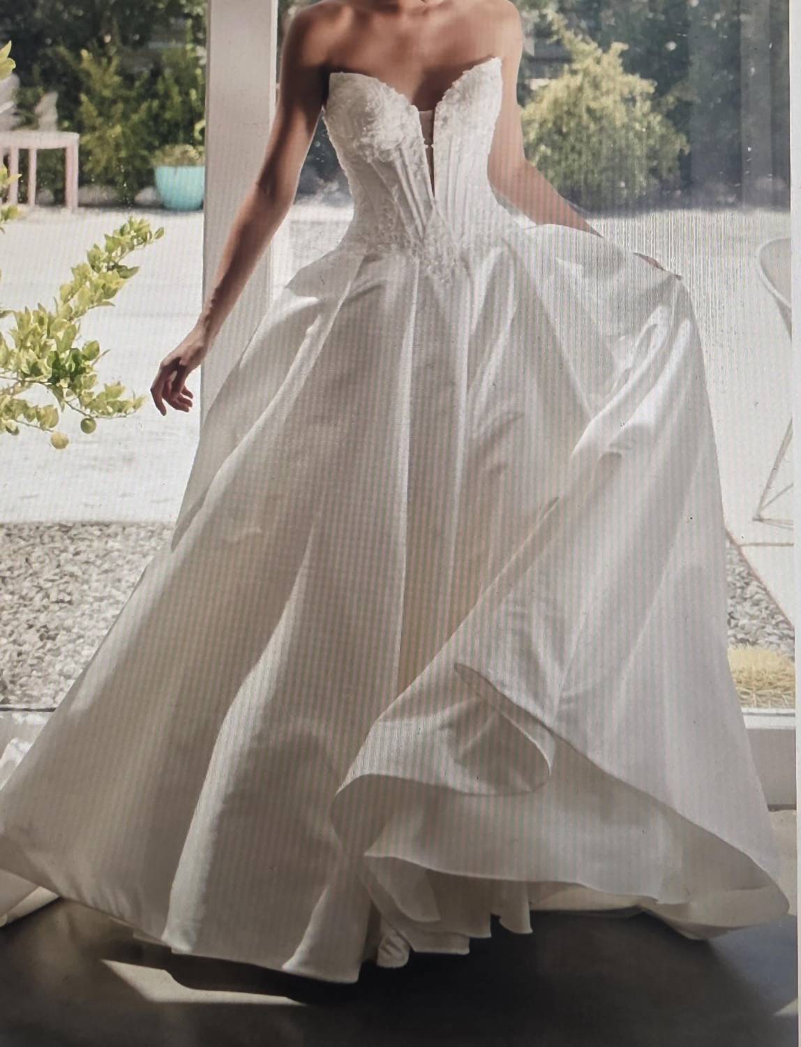 Strapless Satin A-Line Wedding Dress