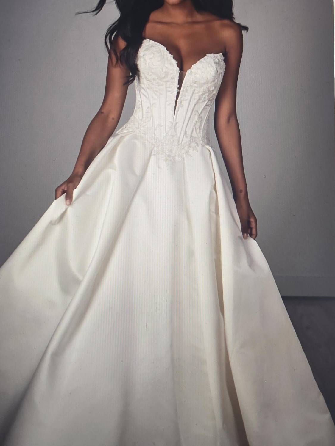 Strapless Satin A-Line Wedding Dress