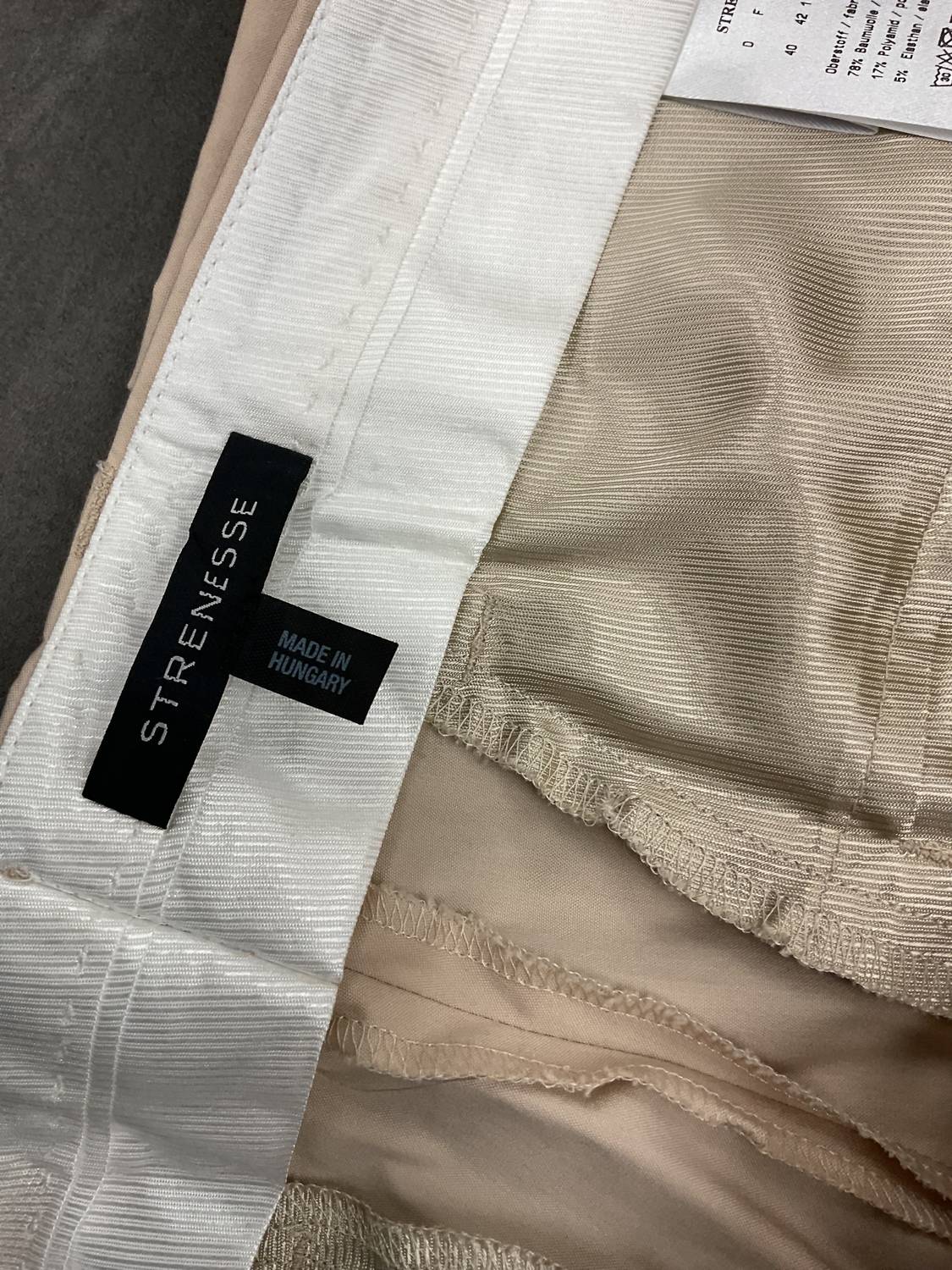 CUFFED COTTON STRETCH PANT