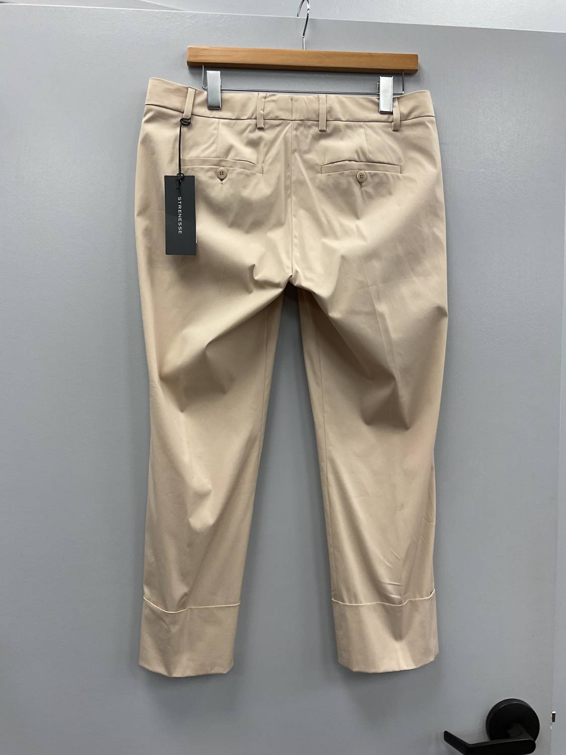 CUFFED COTTON STRETCH PANT