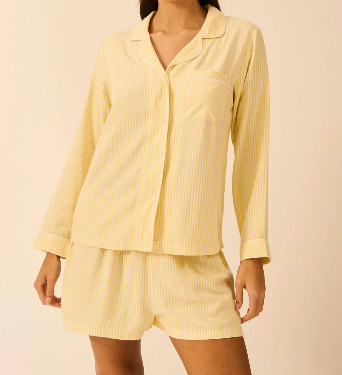 Soft Brushed Woven Pajama Shorts