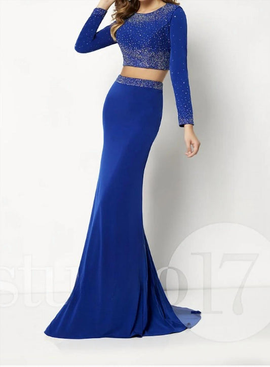Women's Textured Mermaid Prom Dress