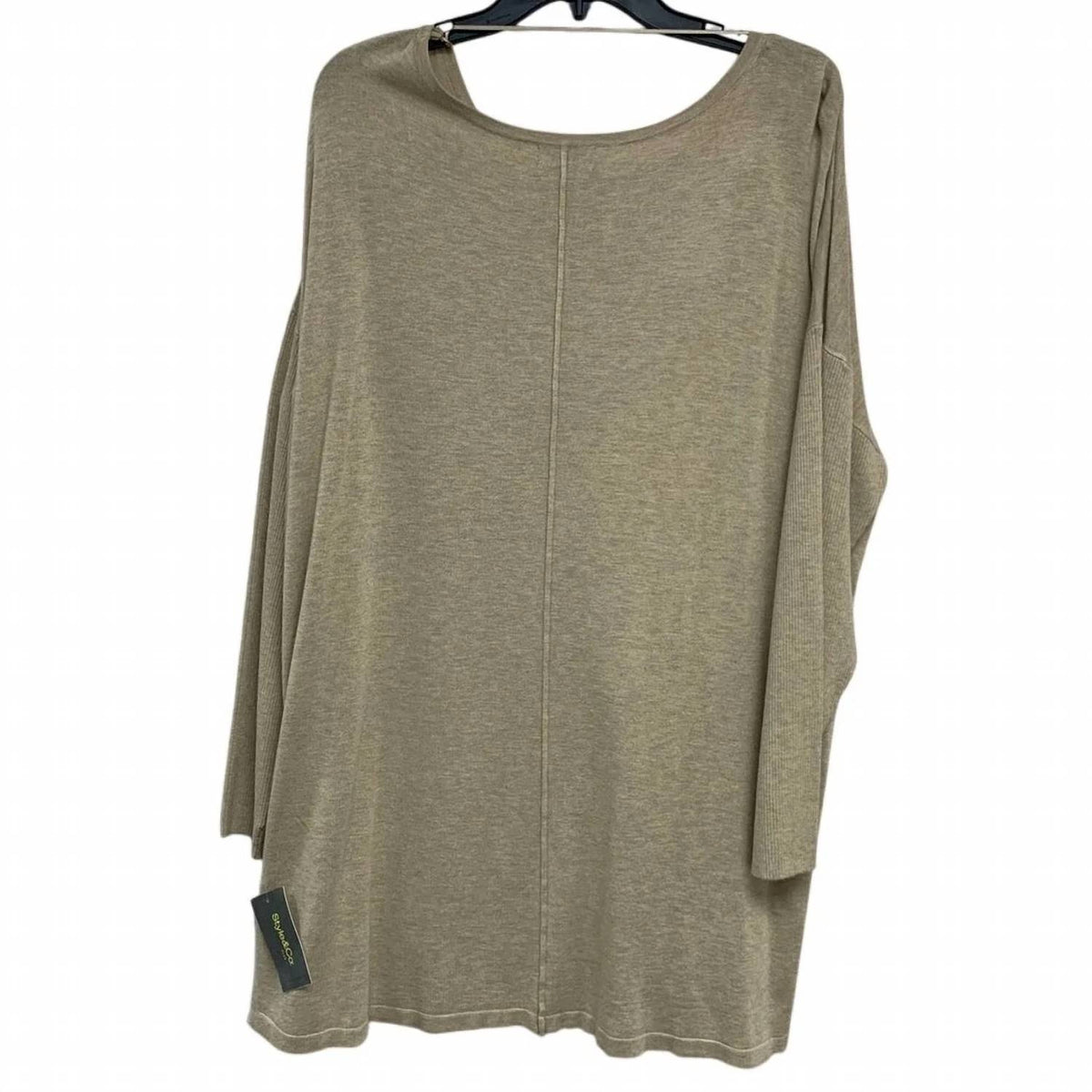 Women's Long Sleeve Scoop Neck Knit Sweater
