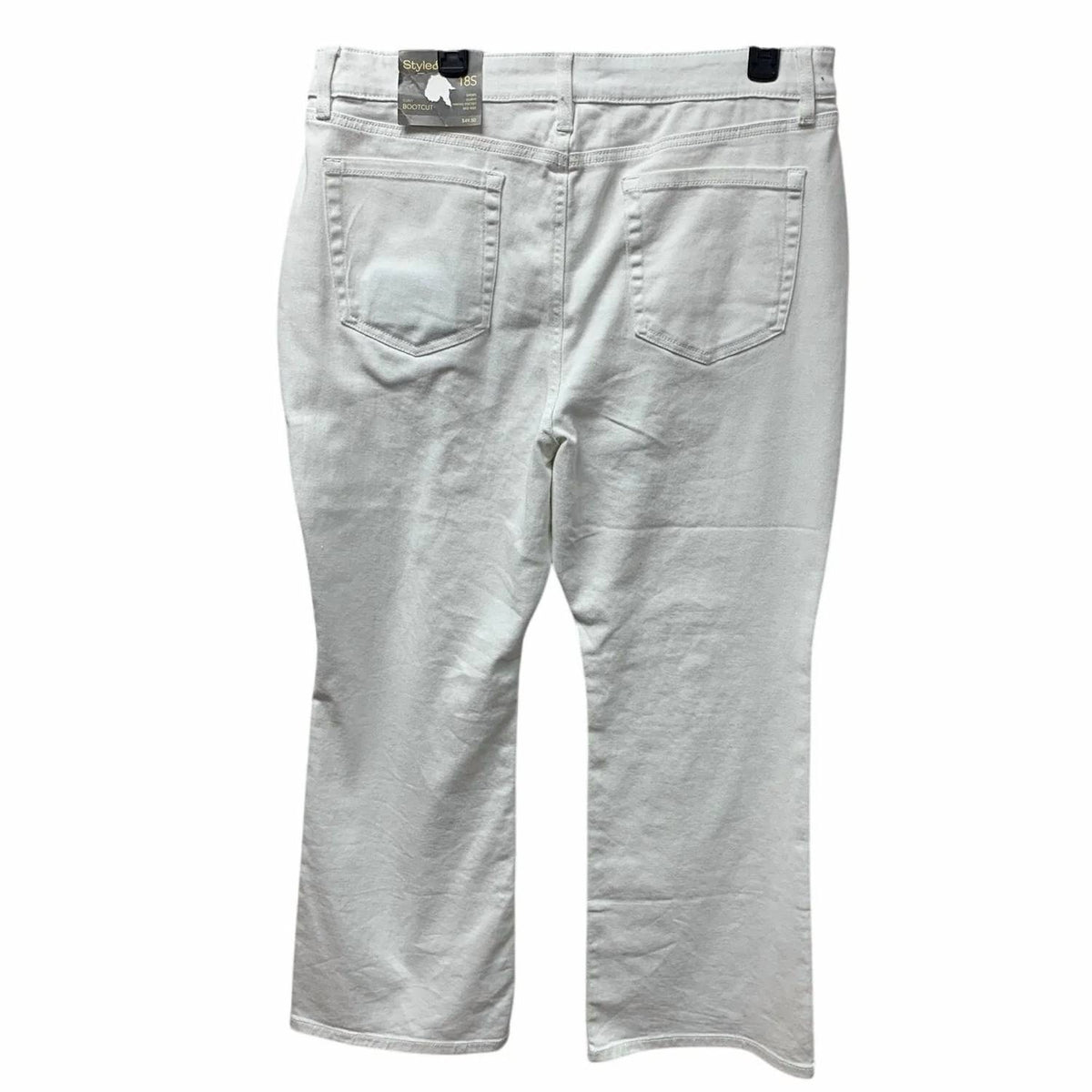 Women's Short Mid Rise Curvy Boot Cut Denim Jeans