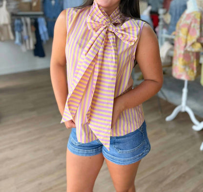 Tiger Tail Bow Blouse