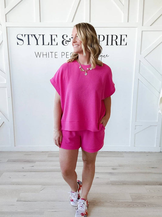 Jenny Textured Lounge Shorts
