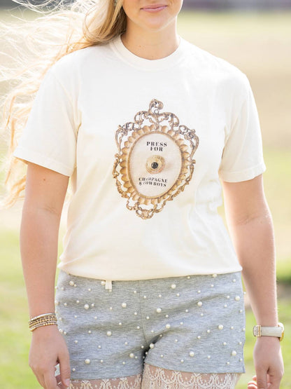 Press for Champagne & Cowboys Tee