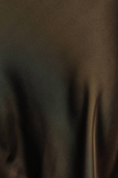 Bias Satin Midi Skirt