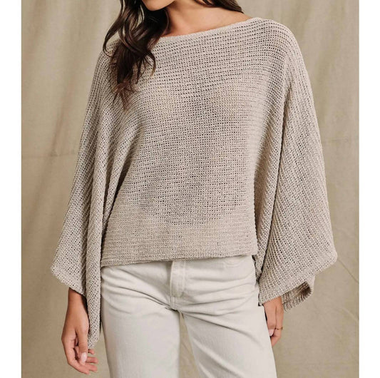 Boat Neck Poncho Top