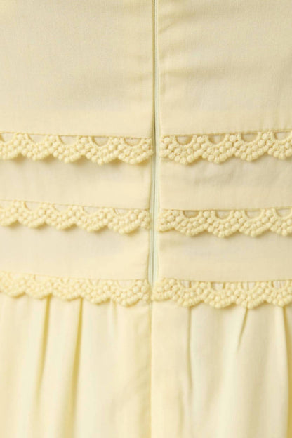 Lady Lace Trim Maxi Dress
