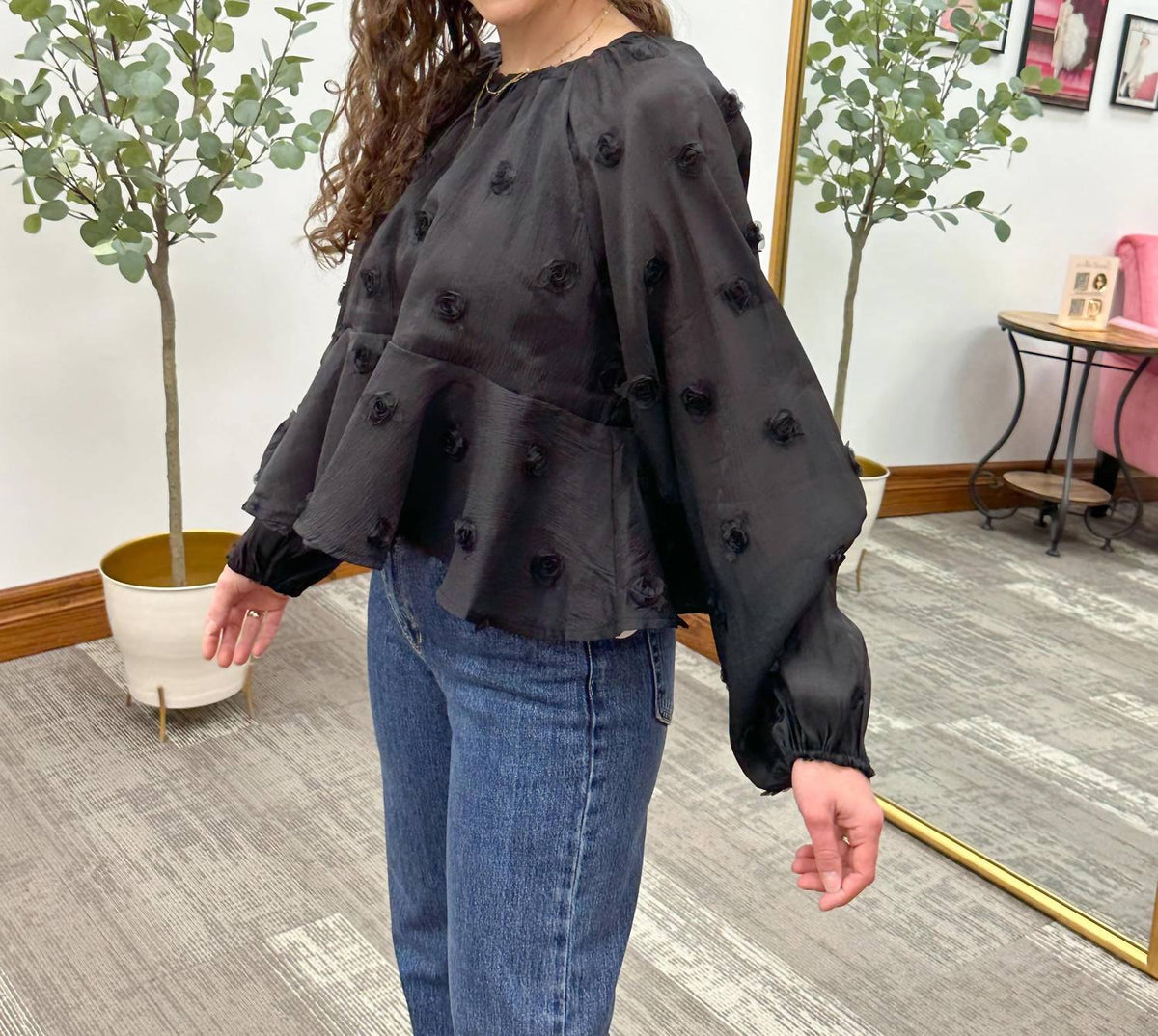 Roses Babydoll Blouse