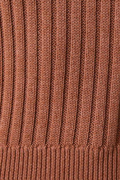 Short Sleeve Cable Knit Sweater