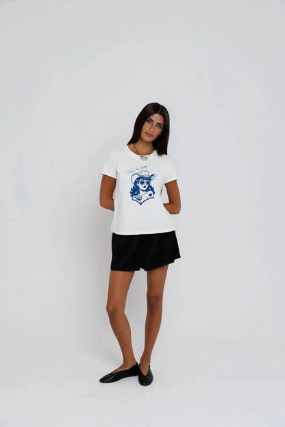 Kiss Me Cowboy Crew Neck Tee