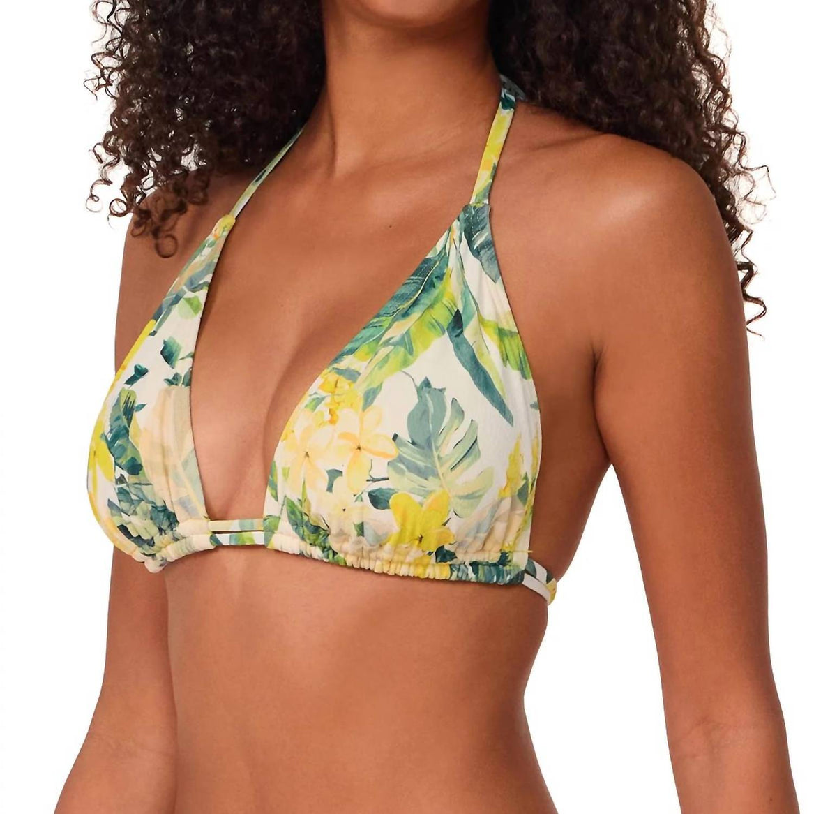 Sunsets Escape Women's Starlette Triangle Bikini Top in Isla Soliel Crepe - view 2