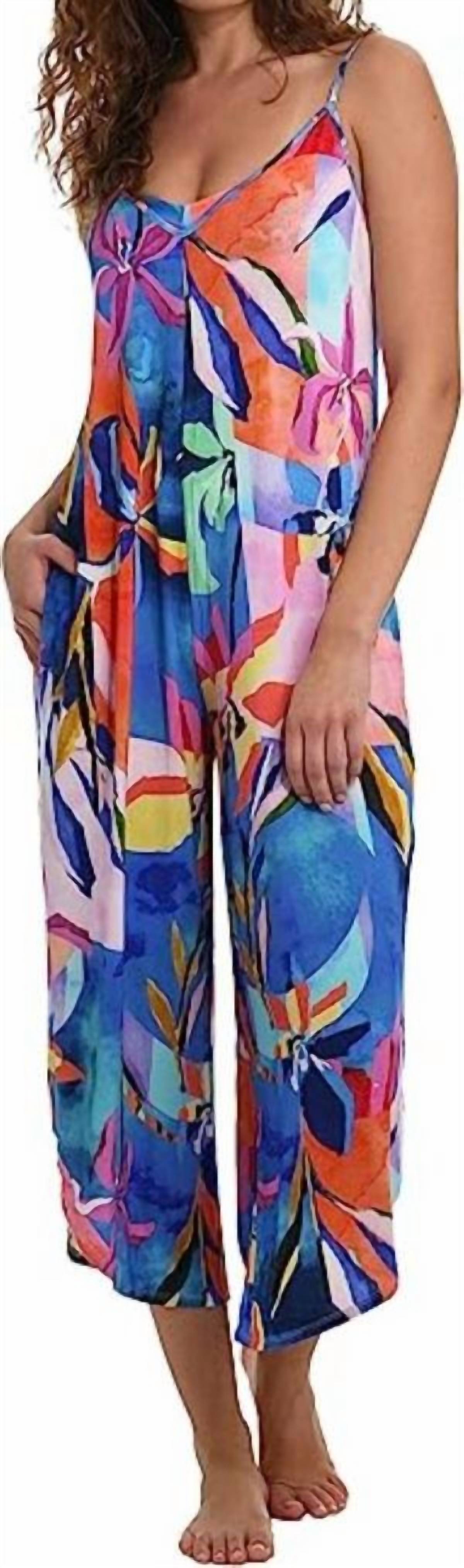 Feelin Fine Floral Swimsuit Jumpsuit