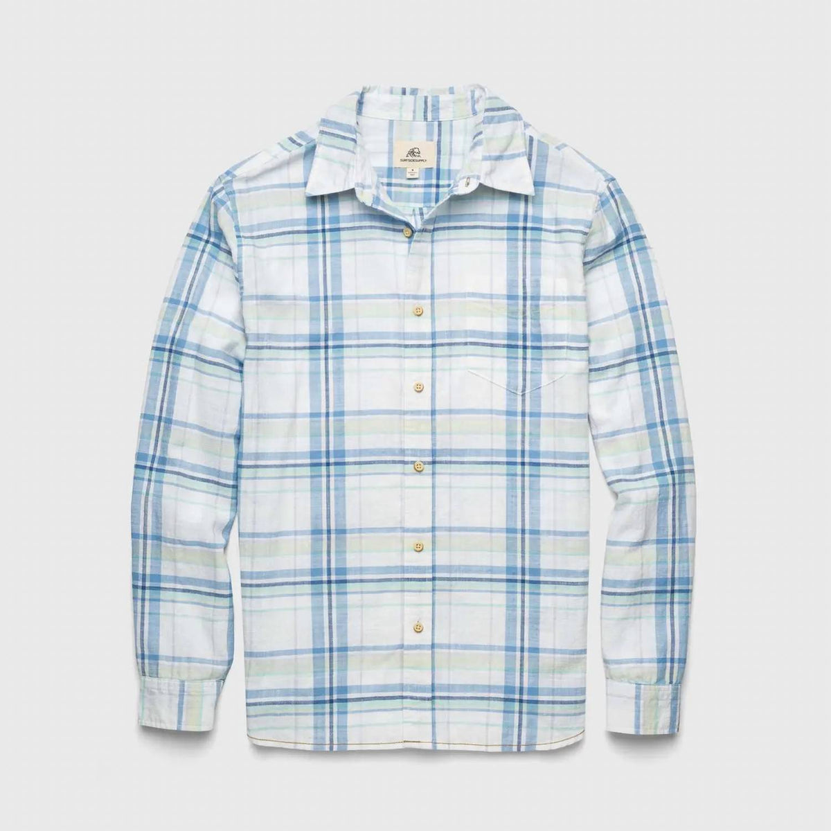 Men's Brian Slub Plaid Shirt