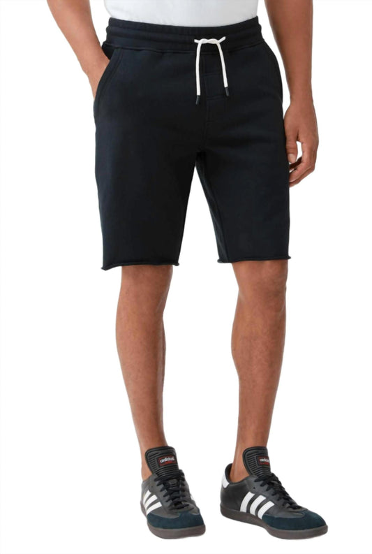 Sailor Drawstring Raw Hem Terry Short