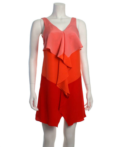 Silk Color Block Dress