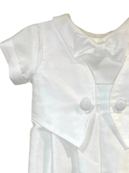 Kid's 2-Piece Poly Bengaline Romper With Bonnet