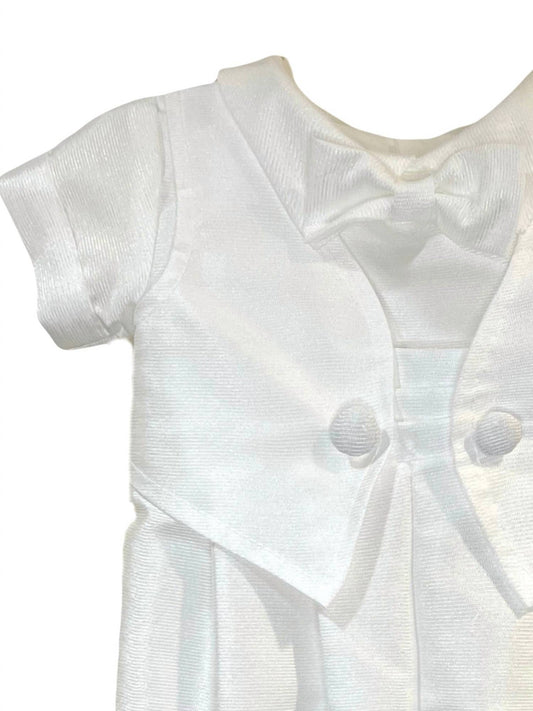 Kid's 2-Piece Poly Bengaline Romper With Bonnet