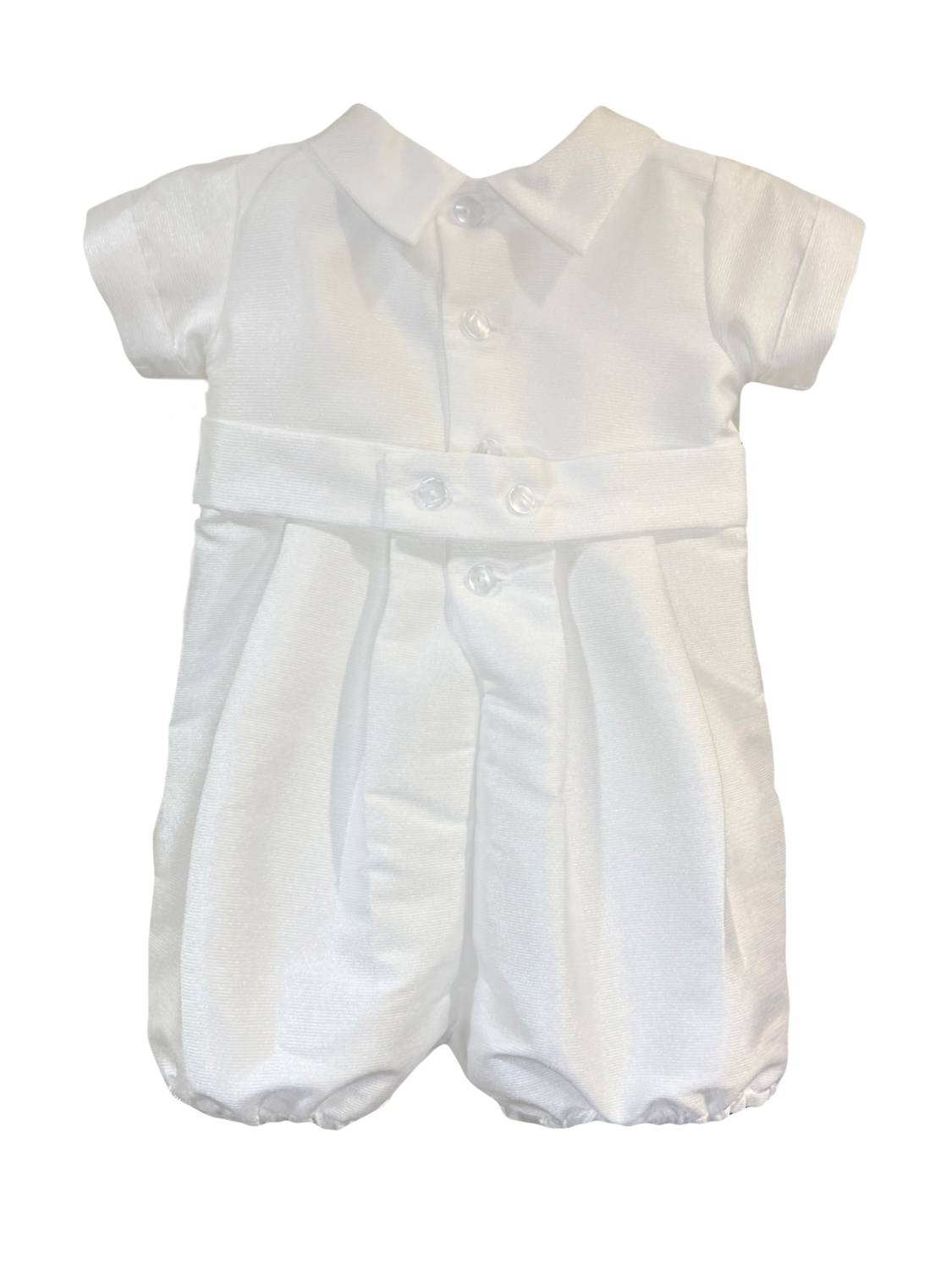 Kid's 2-Piece Poly Bengaline Romper With Bonnet