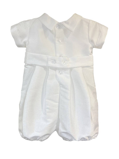 Kid's 2-Piece Poly Bengaline Romper With Bonnet