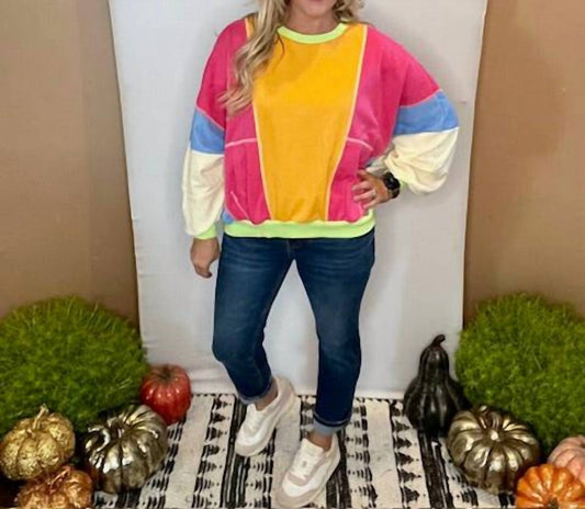 Patchwork Oversized Top