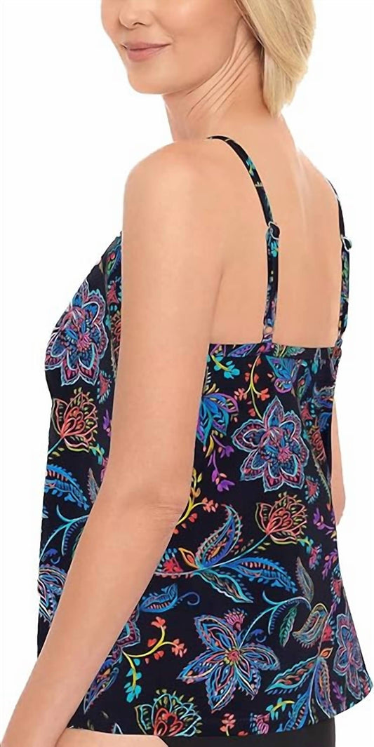 High Neck Underwire Tankini Top
