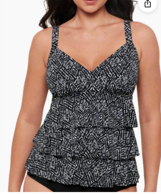 Triple Pleat Tankini
