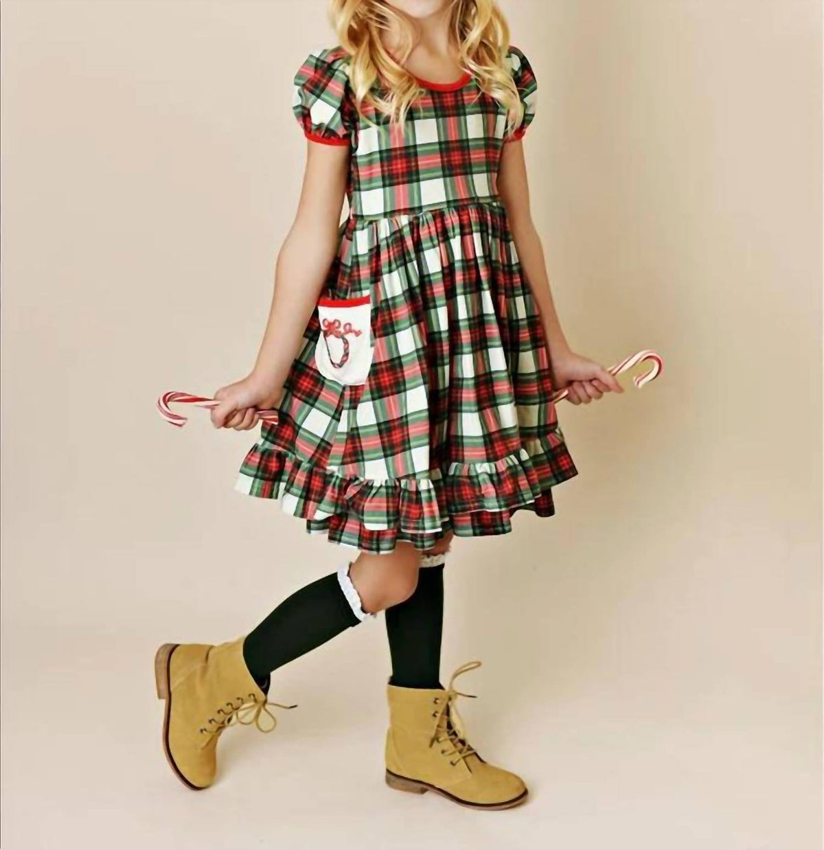 Embroidery Pocket Dress