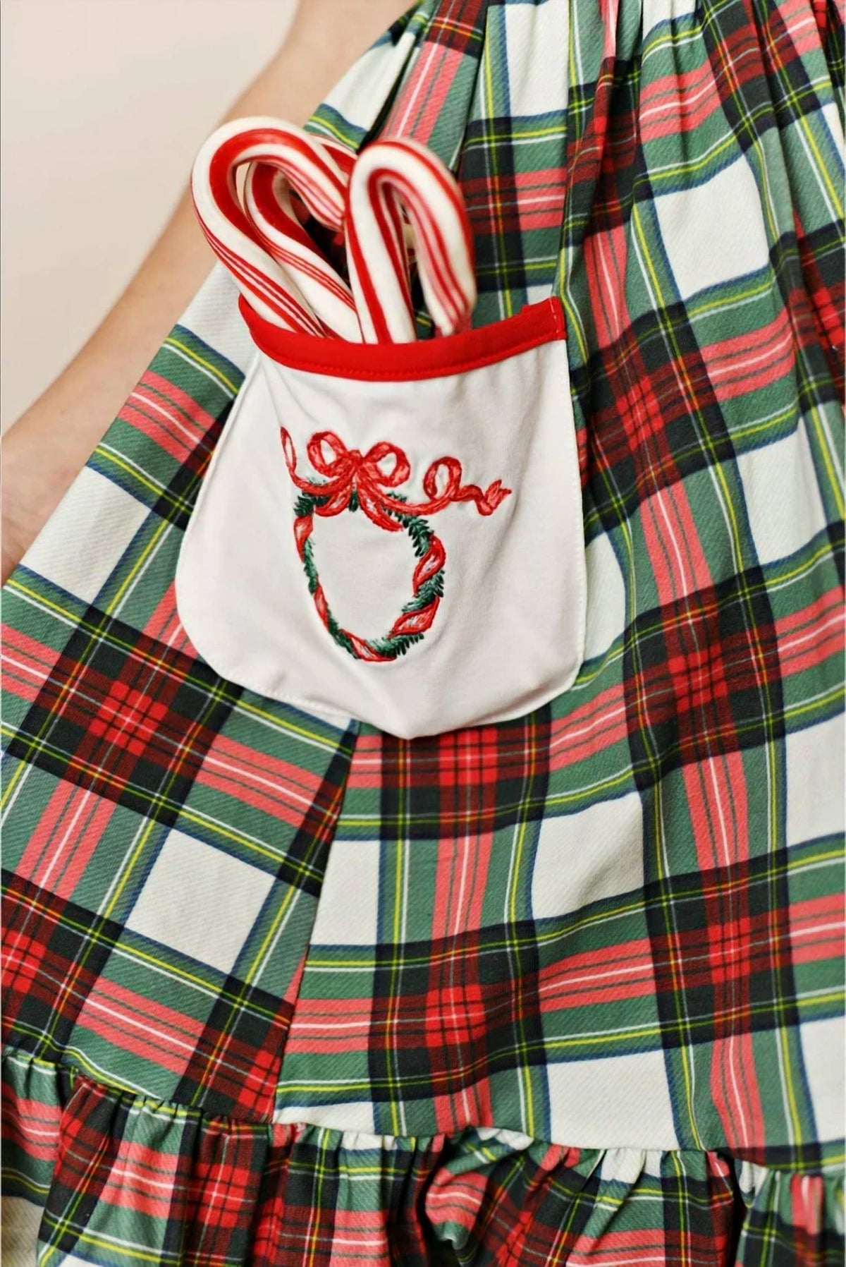 Embroidery Pocket Dress