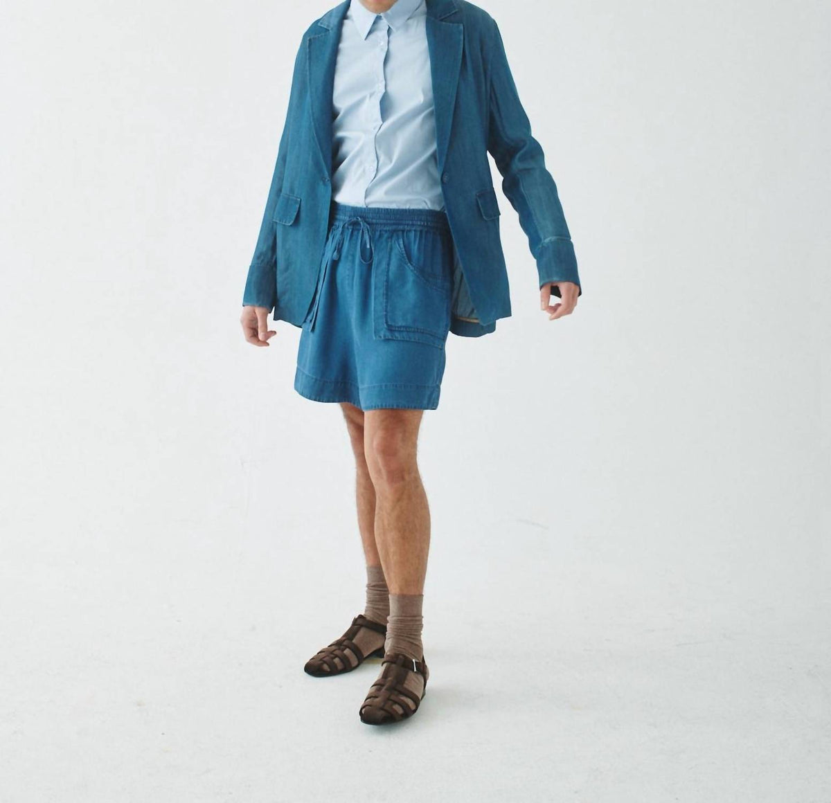Denim Pull-on Utility Short