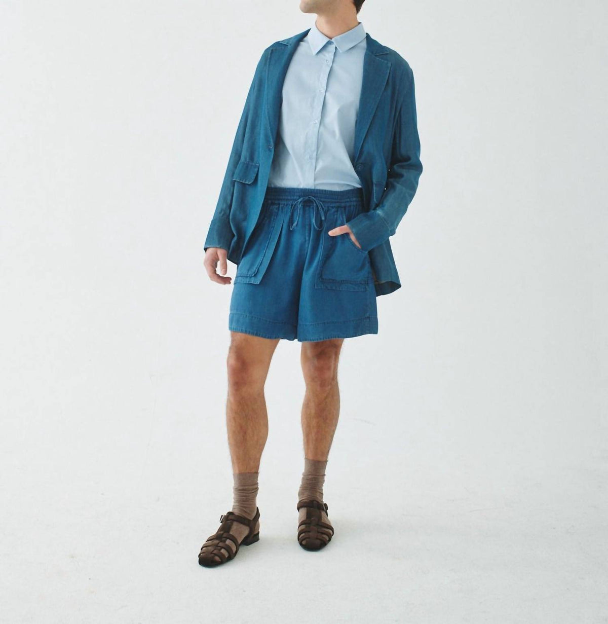 Denim Pull-on Utility Short