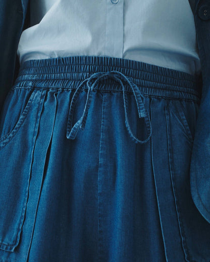 Denim Pull-on Utility Short