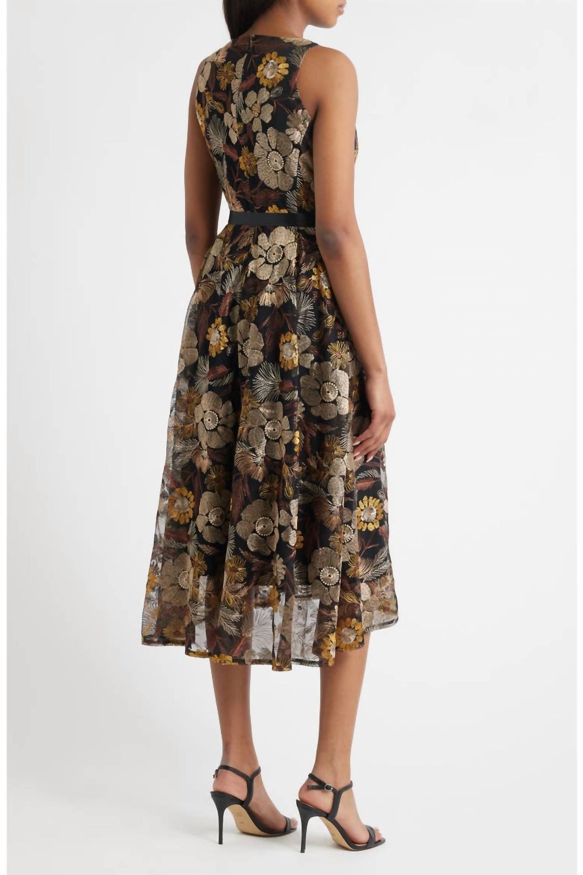 Embroidered High-low Dress