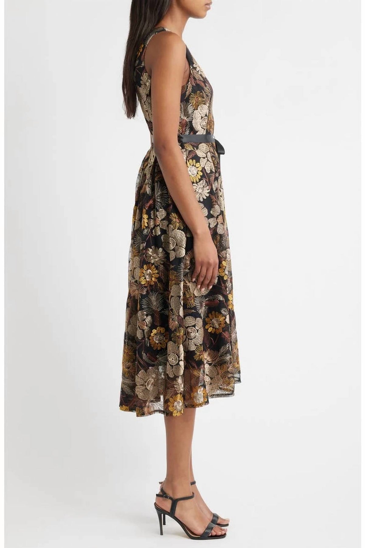Embroidered High-low Dress