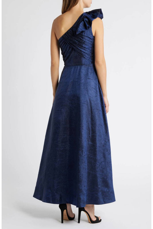 Rosette One-shoulder Ball Gown