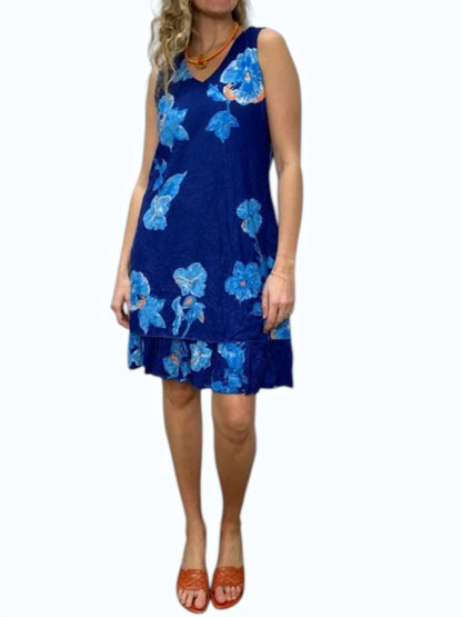 ruffle hem dress