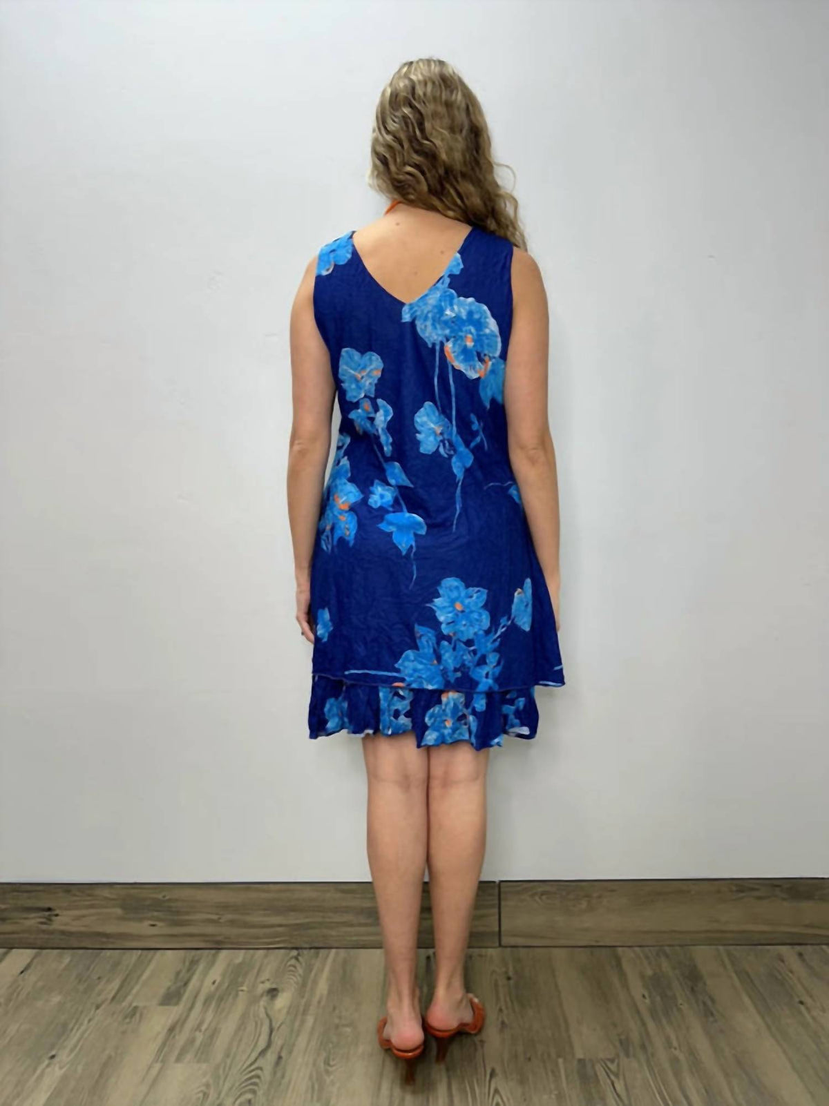 ruffle hem dress