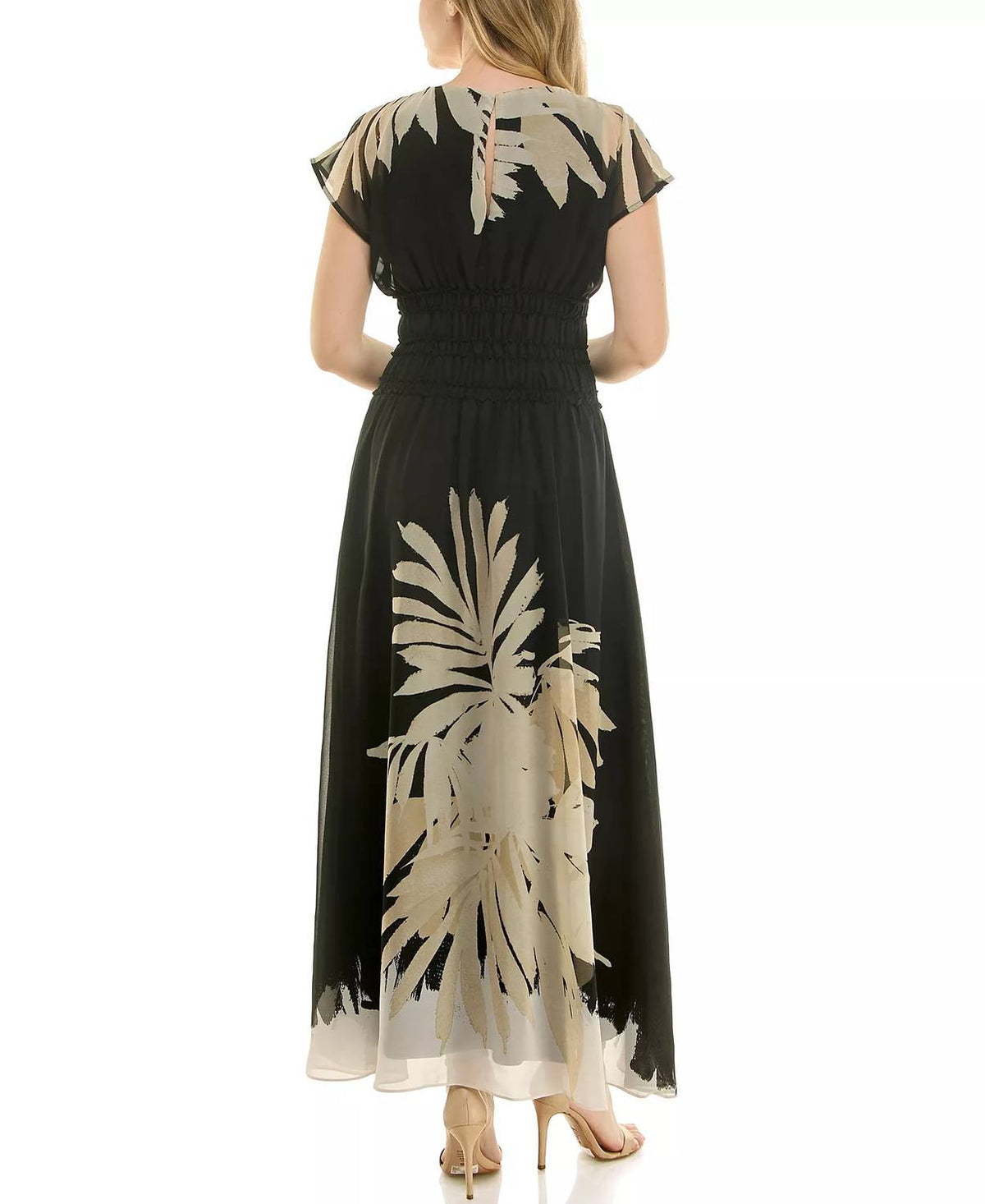 V-neck Fully Lined Dress
