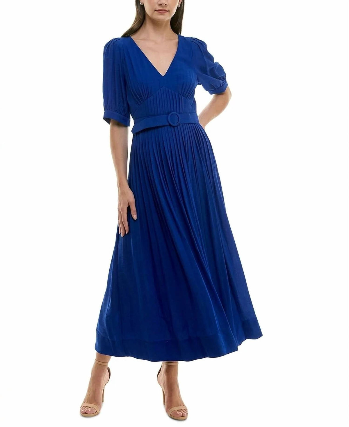 V-neck Fully Lined Dress
