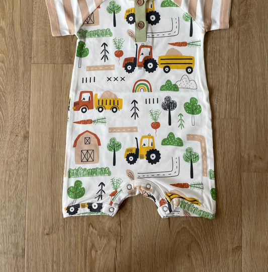 Baby Boys Farmers Romper