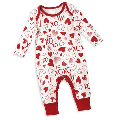 Baby Girls Hearts And Hugs Romper