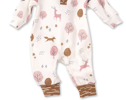 Baby Girls Whimsy Wilderness Henley Romper