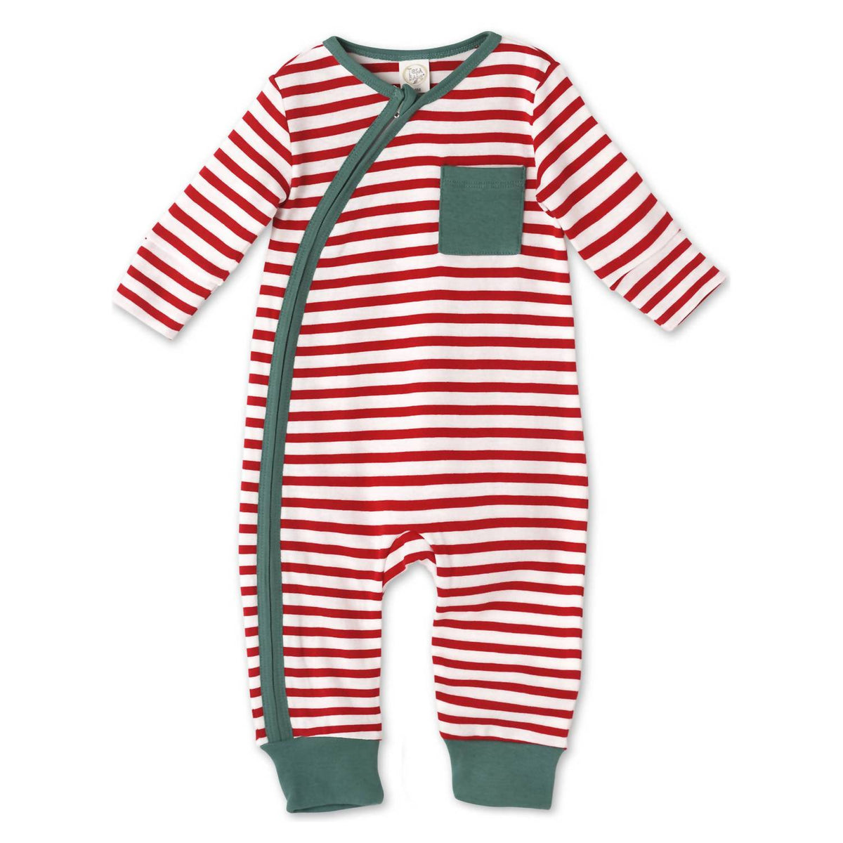 Baby Unisex Holiday Stripes Romper