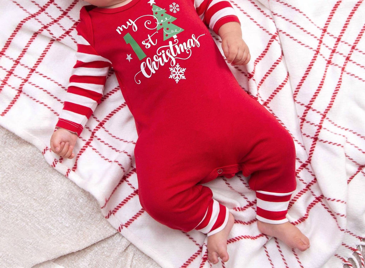 Baby Unisex My First Christmas Romper