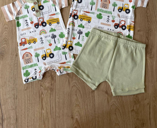 Boys Farmer Short Set
