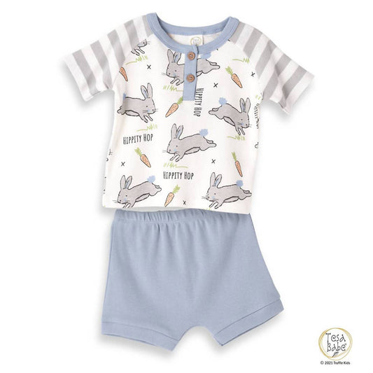 "Easter Parade" Henley Tee & Shorts for Baby Boys